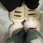 Miuvela | Cat Paw Slippers Women | Fluffy & Warm | Non-slip & Comfortable | Funny Cat Slippers for Home & Garden