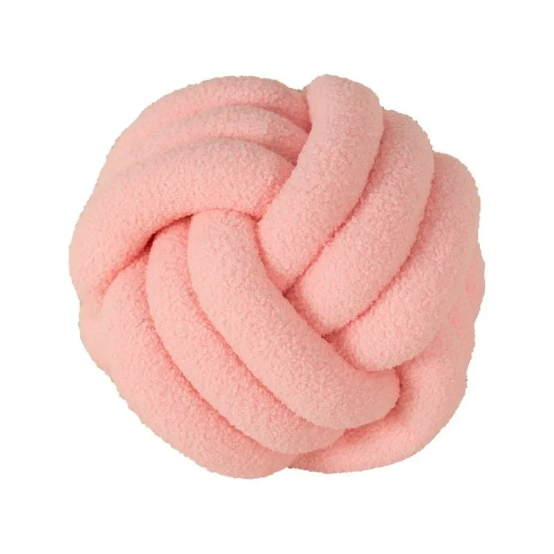 Boucle Rope Knot Ball Cushion