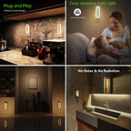 Air purifier & night light Aeroluna | Ion technology without filter | For bedroom, kitchen & office | Compact & quiet