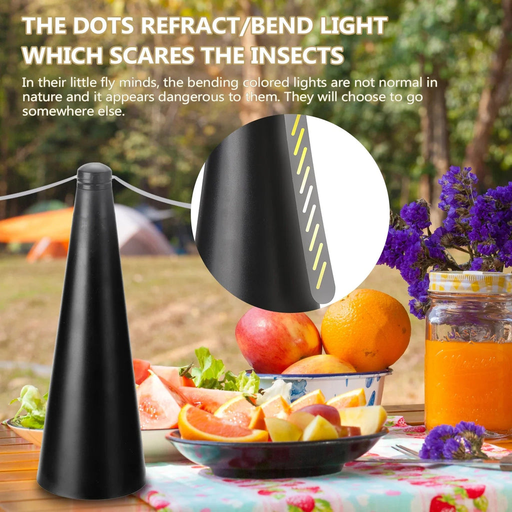 AeroLumen Naturguard Insect Repellent Table Fan | 360° Rotating Insect Defense Fan | Quiet & Safe | For Outdoor, Camping, Picnic