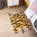 Cartoon Tiger Flocking Foot Mat
