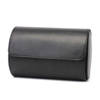 Vintage Leather 3-Slot Men's Watch Box for Travel