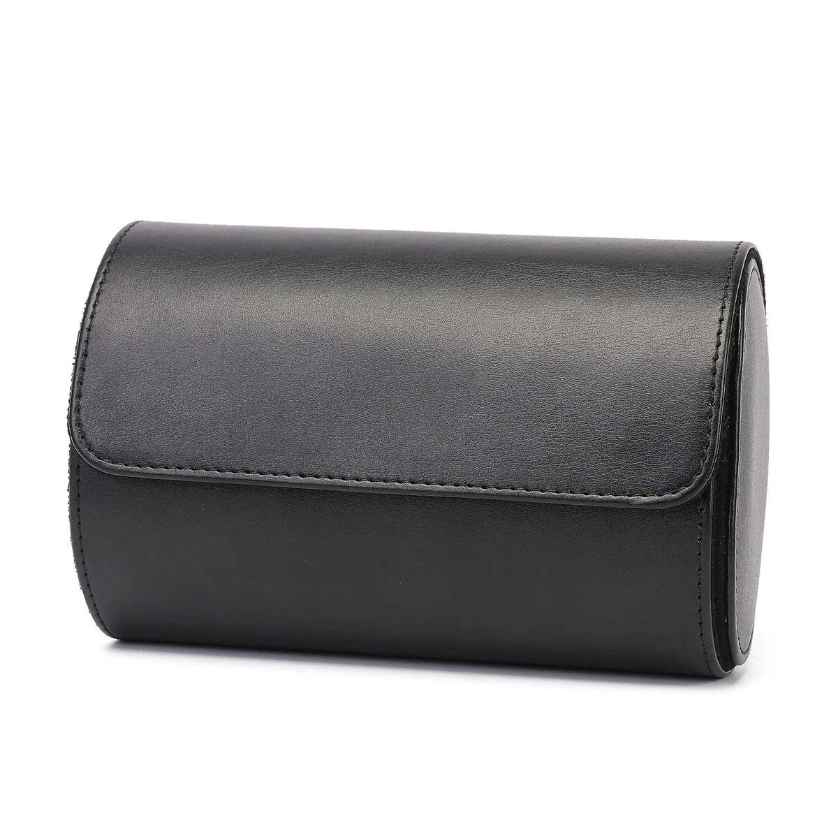 Vintage Leather 3-Slot Men's Watch Box for Travel