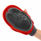 Massage care glove for dogs and cats