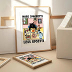 More Spaghetti Less Regretti Wall Art