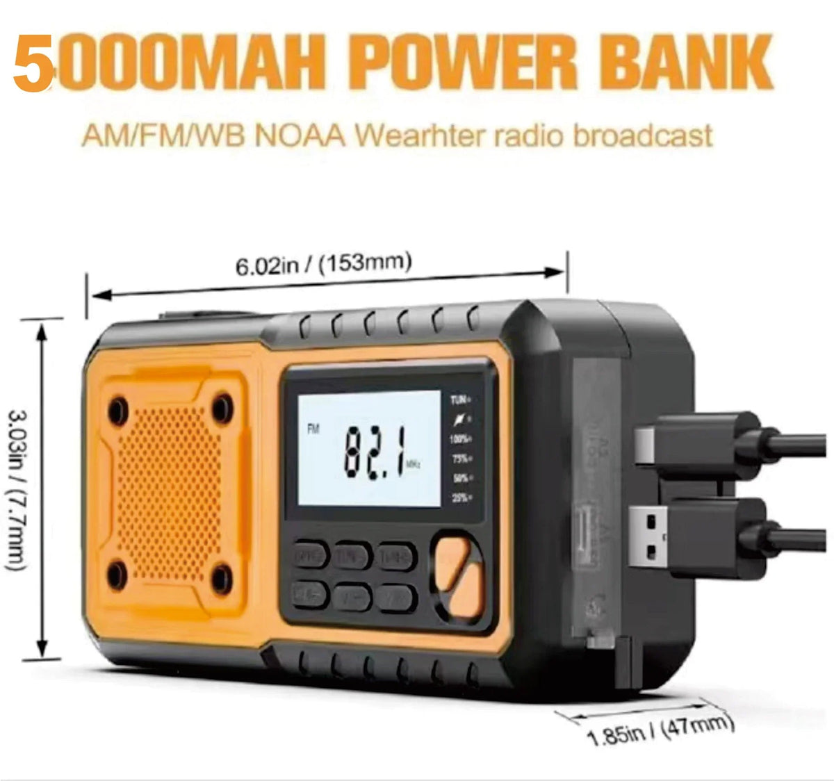 Emergency Radio on Solar Energy & Hand Dynamo – FM/AM Crisis Radio