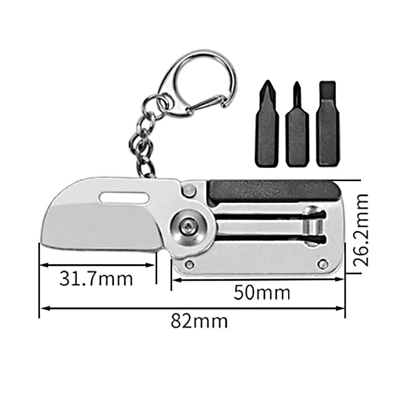 Mini Folding Knife Portable Keychain Tool