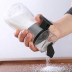 Elegant push dispenser that makes serving spices easier