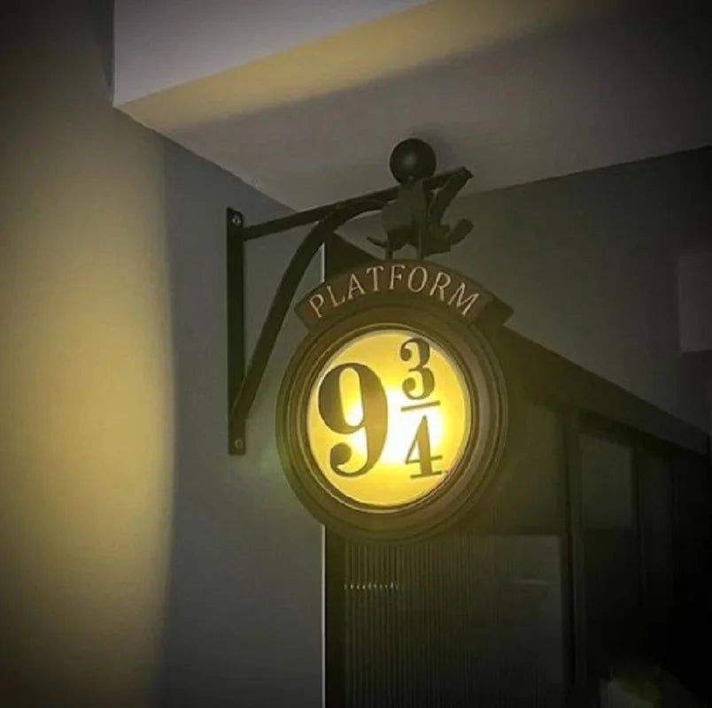 Harry Potter 9 3/4 Figure Night Light LED Magic Wall Lamps Platform Hogwarts 3D Lamp Harry's Room Decor Kids Birthday Gift