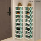 Multi-layer shoe organizer for space-saving storage