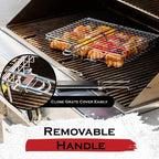 Grillaro BBQ Basket | Foldable & Non-Stick | Stainless Steel & Heat Resistant | For Meat & Vegetables