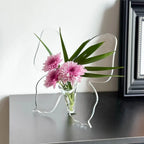 Artistic Butterfly Clear Flower Vase