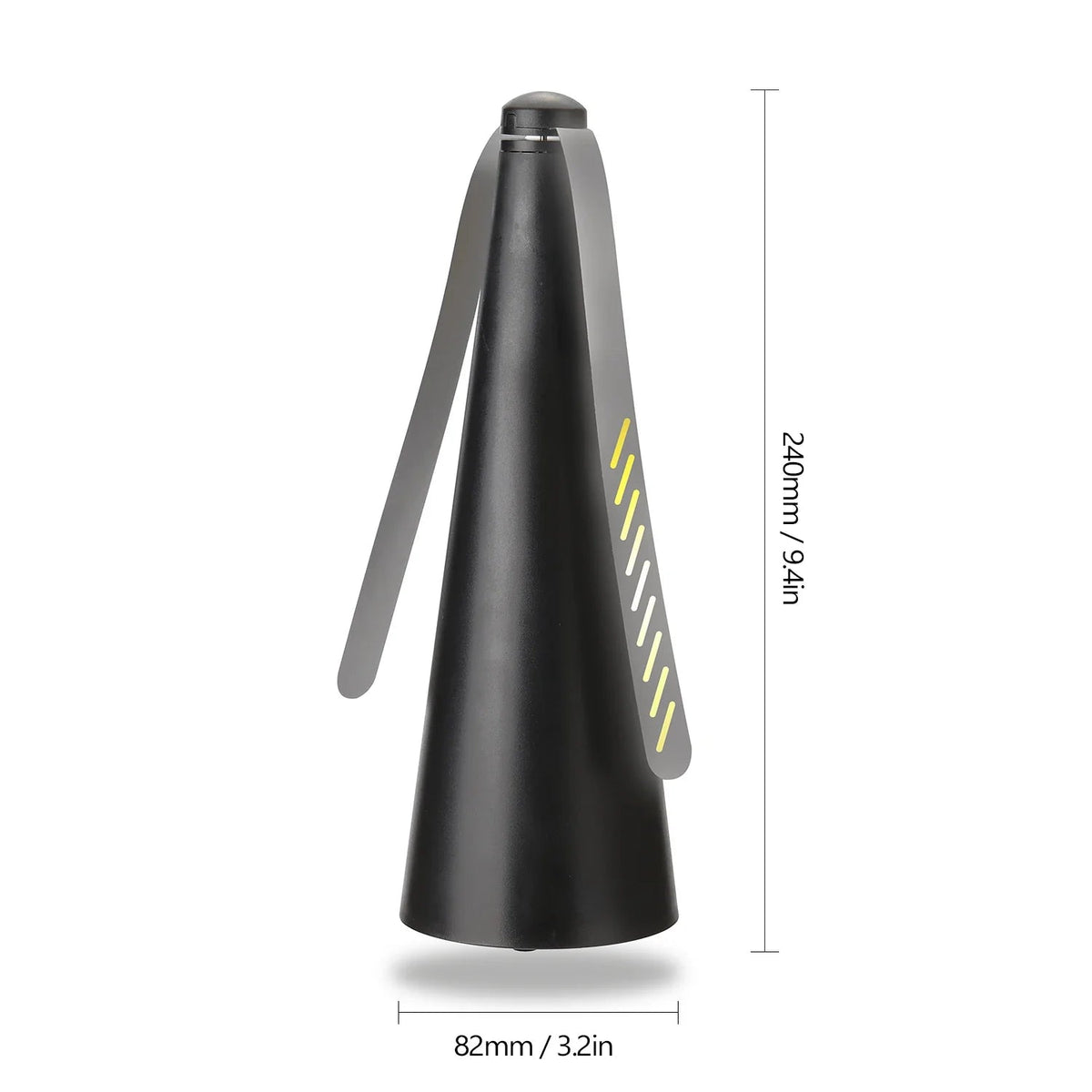 AeroLumen Naturguard Insect Repellent Table Fan | 360° Rotating Insect Defense Fan | Quiet & Safe | For Outdoor, Camping, Picnic