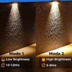 EcoRadiance Solar Accent Lights 2-Piece Set | Outdoor Lighting | Energy Efficient | Decorative Light for Garden & Terrace