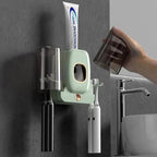 UV Toothbrush Holder PureBrush UV | Sterilization with UV Light | Automatic Toothpaste Dispenser | Wall Mounting Without Drilling