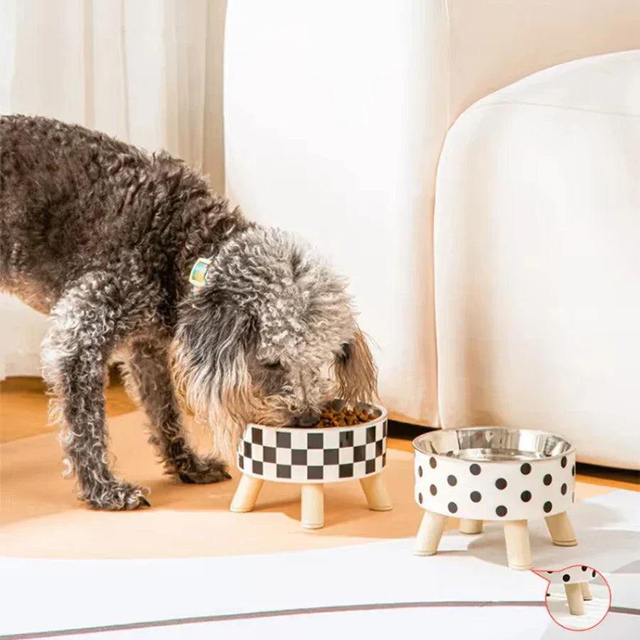 Luxury bowl with high leg for dogs and cats