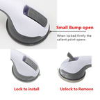 Safety handle with non-slip support and vacuum suction cup - Perfect for bathrooms and showers - Provides stability and support