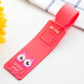 Taggidoo Silicone Luggage Tag with Animal Design | Address Label for Travel & Luggage | Boarding Tag for Suitcases & Bags