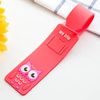 Taggidoo Silicone Luggage Tag with Animal Design | Address Label for Travel & Luggage | Boarding Tag for Suitcases & Bags