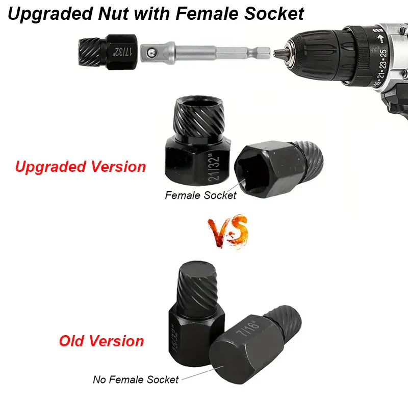 Damaged Screw Extractor Set