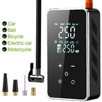 Portable wireless air pump with touchscreen & 150psi pressure