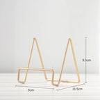 Iron Art Multi-Use Display Stand: Versatile magazine, dish, picture, and photo album stand for home decor