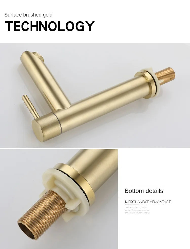 Classic Sink Faucet | Stainless Steel | Single Lever Mixer | Ceramic Valve