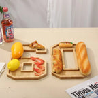 Wooden Numbers Serving Tray
