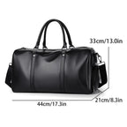 Travel bag Ravemo Roadster | Retro sports bag made of waterproof PU | 44×33×21 cm | For short trips, training & motorcycling