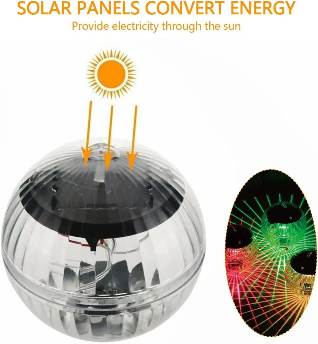 Solar Swimming Light LumiGlobe | RGB Color Change | Floating LED Ball IP65 | For Pool, Pond & Garden
