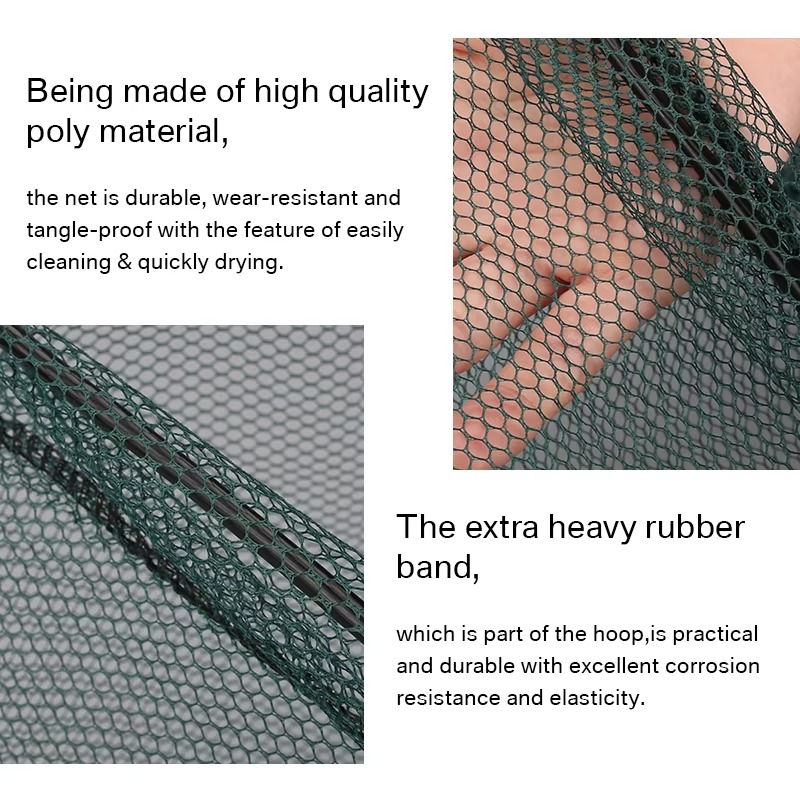 Aluminum Alloy Telescopic Folding Fishing Net with Retractable Handle 51 Inch