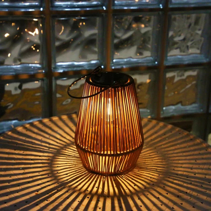 Solar Outdoor Handwoven Garden Lamps | Waterproof Landscape Light for Villa & Terrace Decoration - Alpho