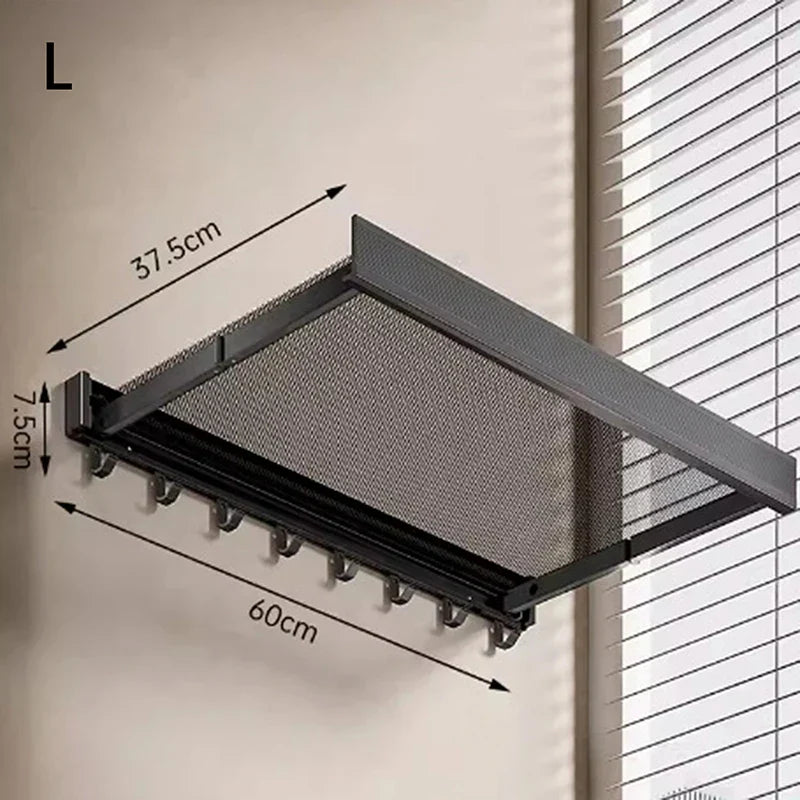 Ultra Suction Expandable Towel Storage Organizer Rack