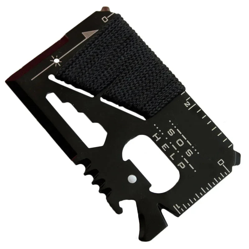 GearPro MultiTool Card | 14-in-1 stainless steel tool for outdoor adventures | Compact & Versatile