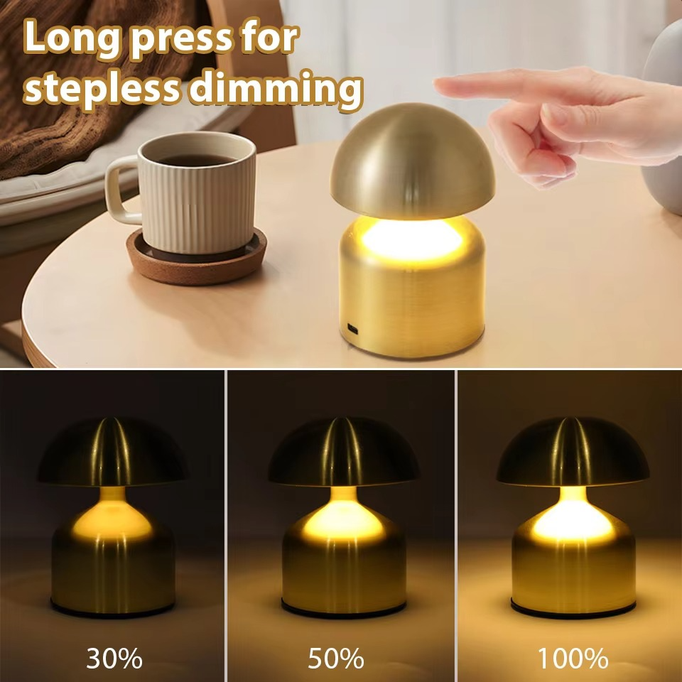 Versatile LED Touch Bedside Lamp - 3-Color Dimmable Night Light