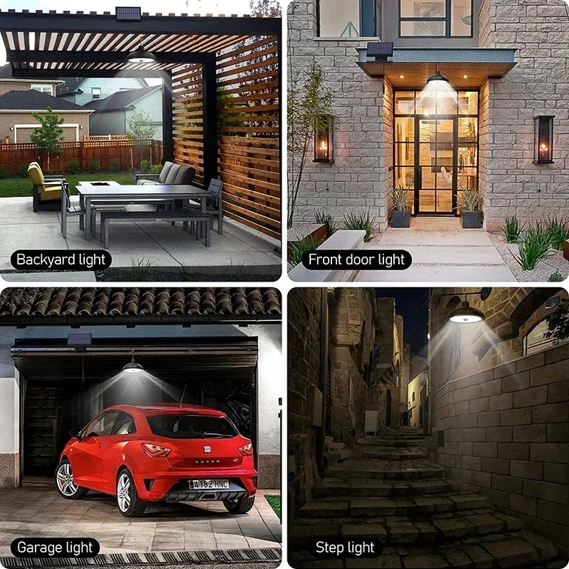 Solivara Solar Chandelier | With Sensor & Remote Control | IP65 | Warm/Cold White | 10h Runtime