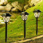 Solar Garden Lighting with Natural Charm – Elegant Lamps for Outdoor Use