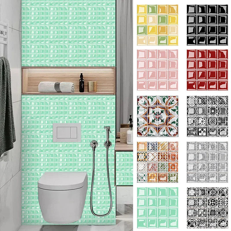DecoMosaic 3D Mosaic Wall Tile Stickers