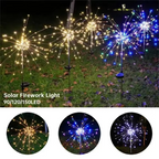 Enchanting Solar LED Fireworks Garden Light - 90/150 LED Waterproof Outdoor String Lamp