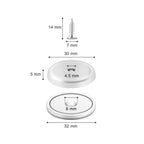 Strong Hold Round Base Mountable Magnet