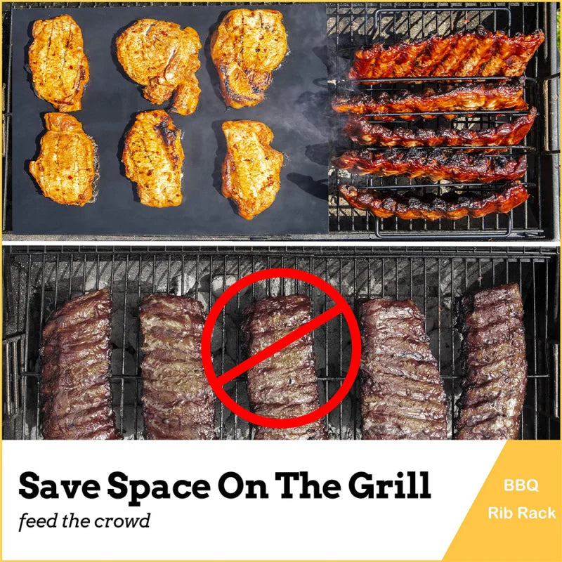 GrillMaster Steak Rack | Heat Resistant | Sturdy Iron