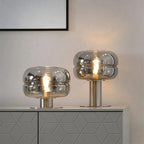 Scandinavian Glass Table Lamp – AuroraForm E27