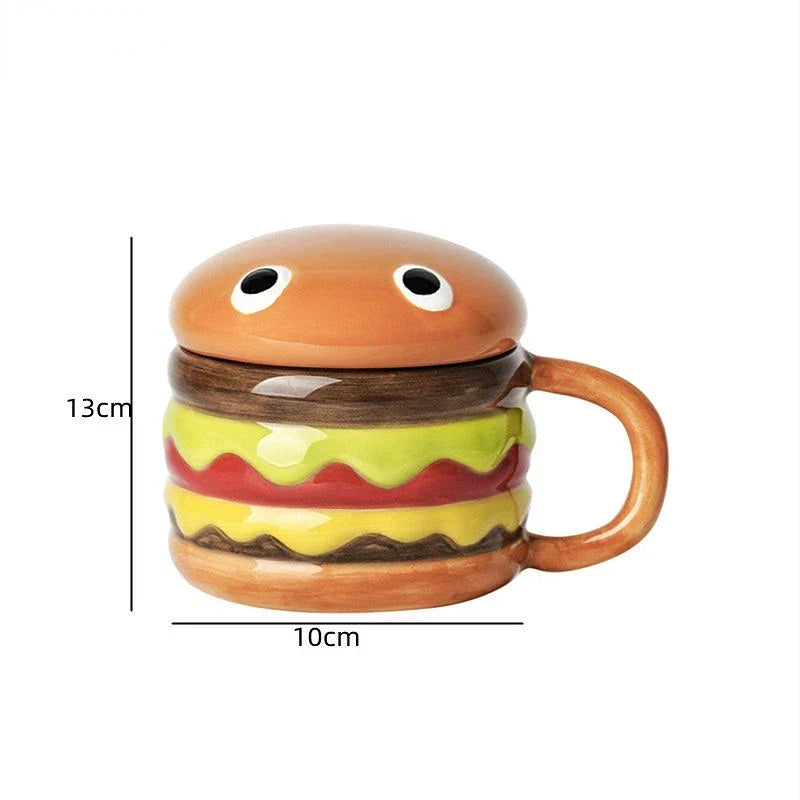 Yummy Hamburger-Shaped Ceramic Hamburger Mug