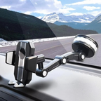 Universal Car Phone Mount with Strong Suction Clamp for Center Console and Dashboard