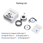 Mini Magnetic Selfie Ring Light - Pocket Clip-On LED Light