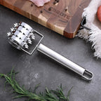 SteelTender Meat Tenderizer | Stainless Steel Meat Tenderizer with Hammer Head | For Steak, Schnitzel & Pork | 18 cm