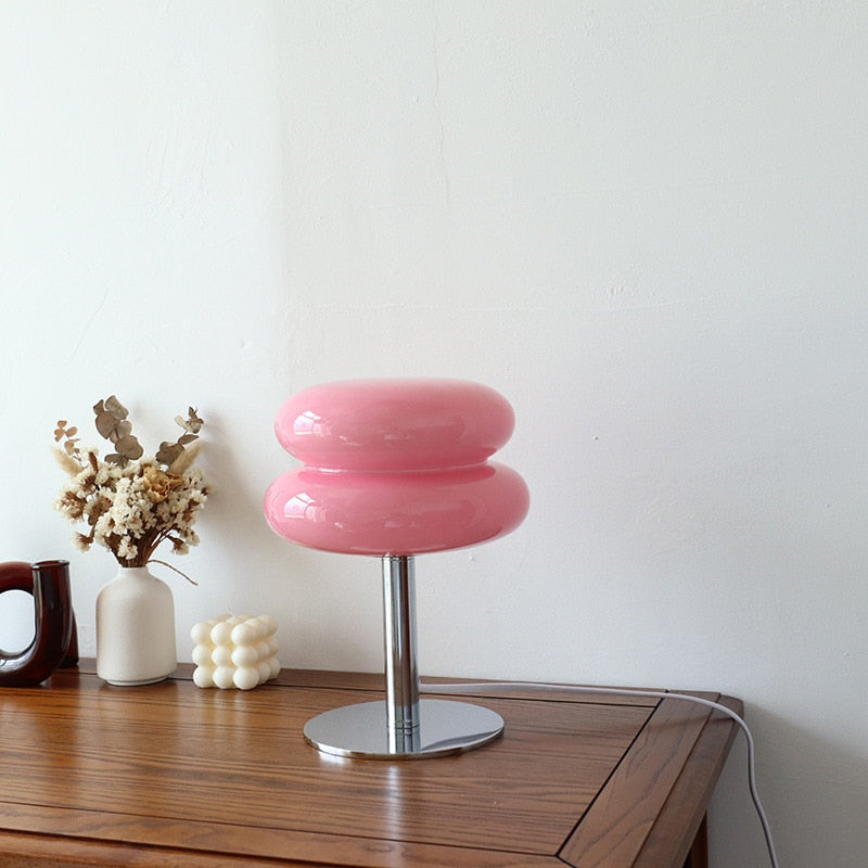 Macaron Glass Retro-Modern Dimming Lamp