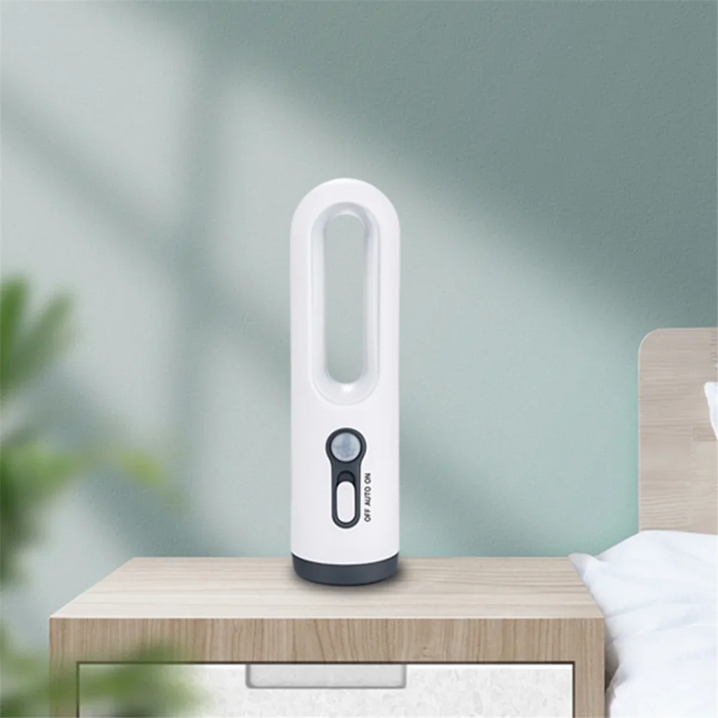 LED night light with motion sensor | 2-in-1 night light & flashlight | Rechargeable & emergency light | Twilight sensor