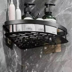No-Drill Aluminum Bathroom Corner Shelf with Rust-Resistant Construction