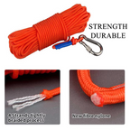 Dual Strength Fishing Magnet Kit - N52 Neodymium 80/120KG Force with 10m Rope